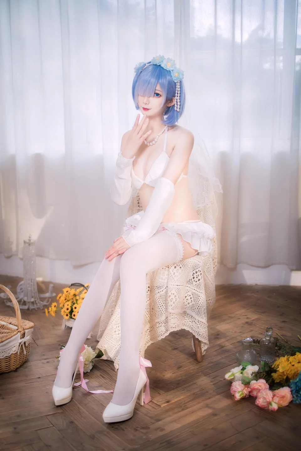 封疆疆v - 蕾姆 花嫁 [26P-118MB] tg@simisebaisi 【丝足阁】013.webp